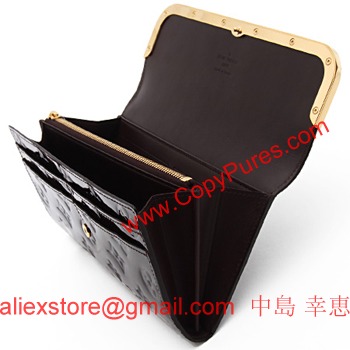 ルイヴィトン モノグラム ヴェルニ ポルトフォィユ・ロスモア 長財布 アマラント M91591